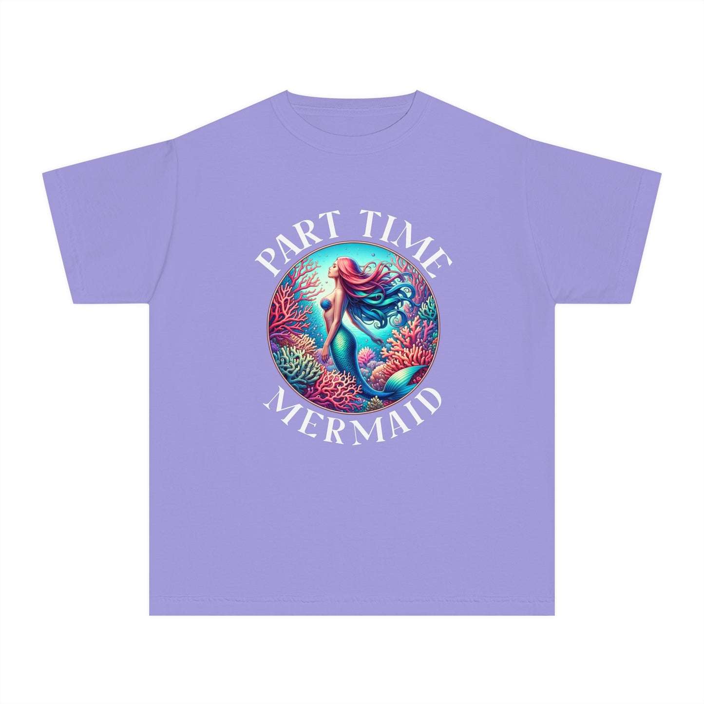 Part-Time Mermaid โ Vintage Ocean Youth T-Shirt