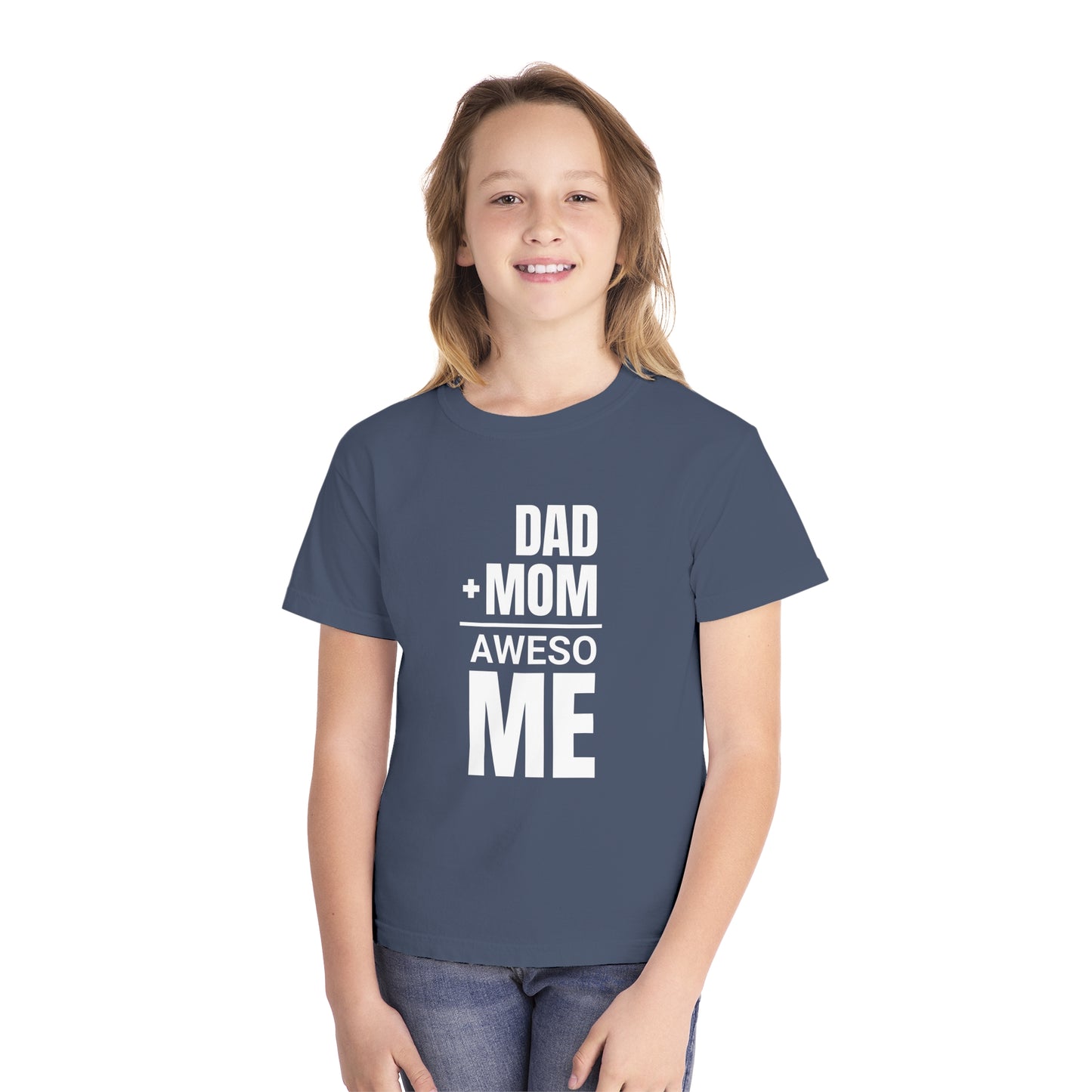 Dad + Mom = (Aweso)Me – Funny Math Youth T-Shirt
