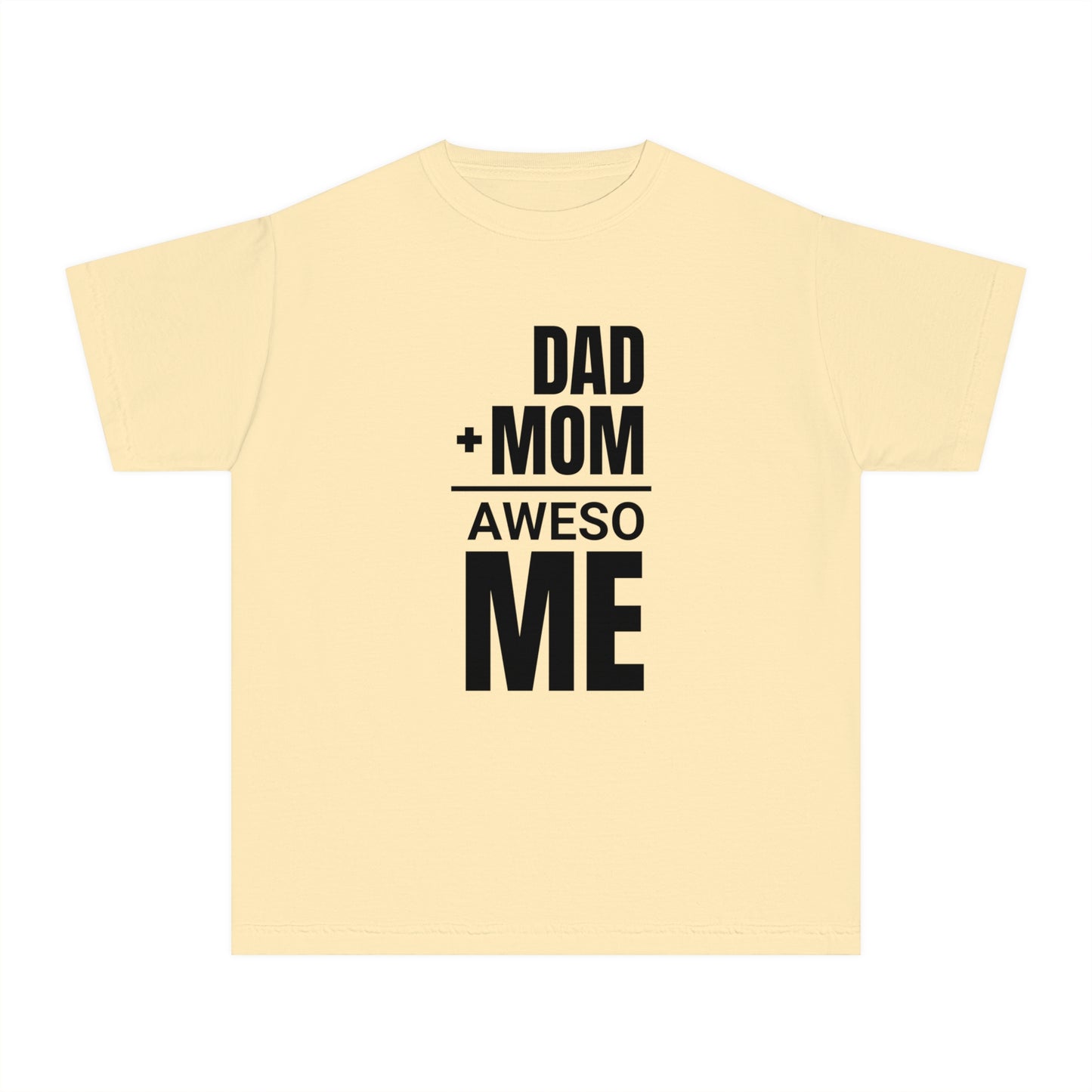 Dad + Mom = (Aweso)Me – Funny Math Youth T-Shirt