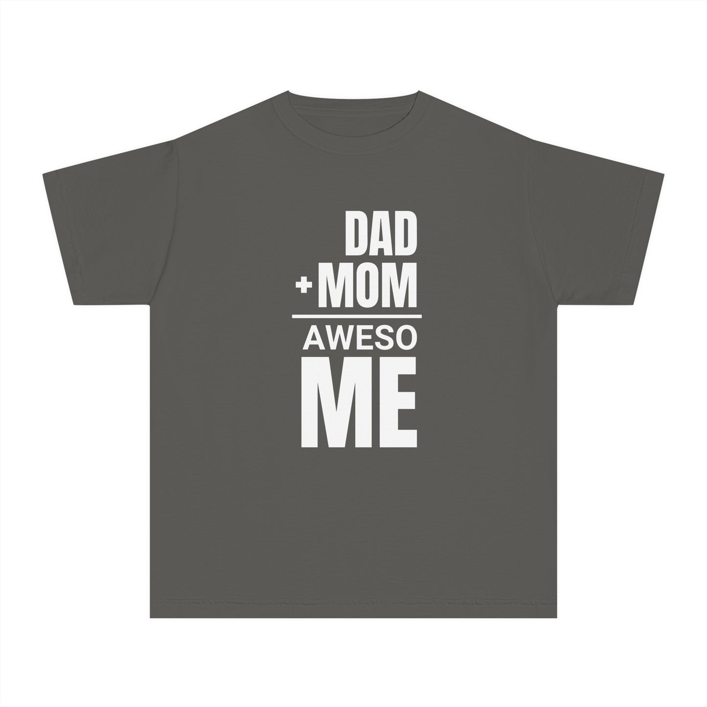Dad + Mom = (Aweso)Me – Funny Math Youth T-Shirt
