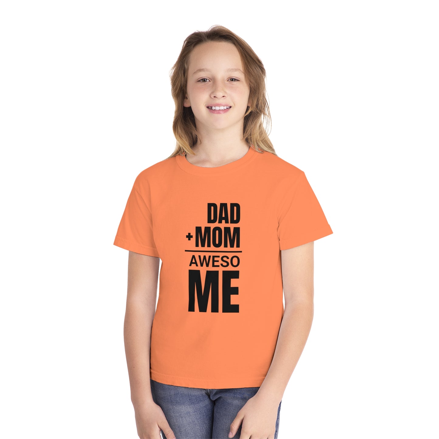 Dad + Mom = (Aweso)Me – Funny Math Youth T-Shirt