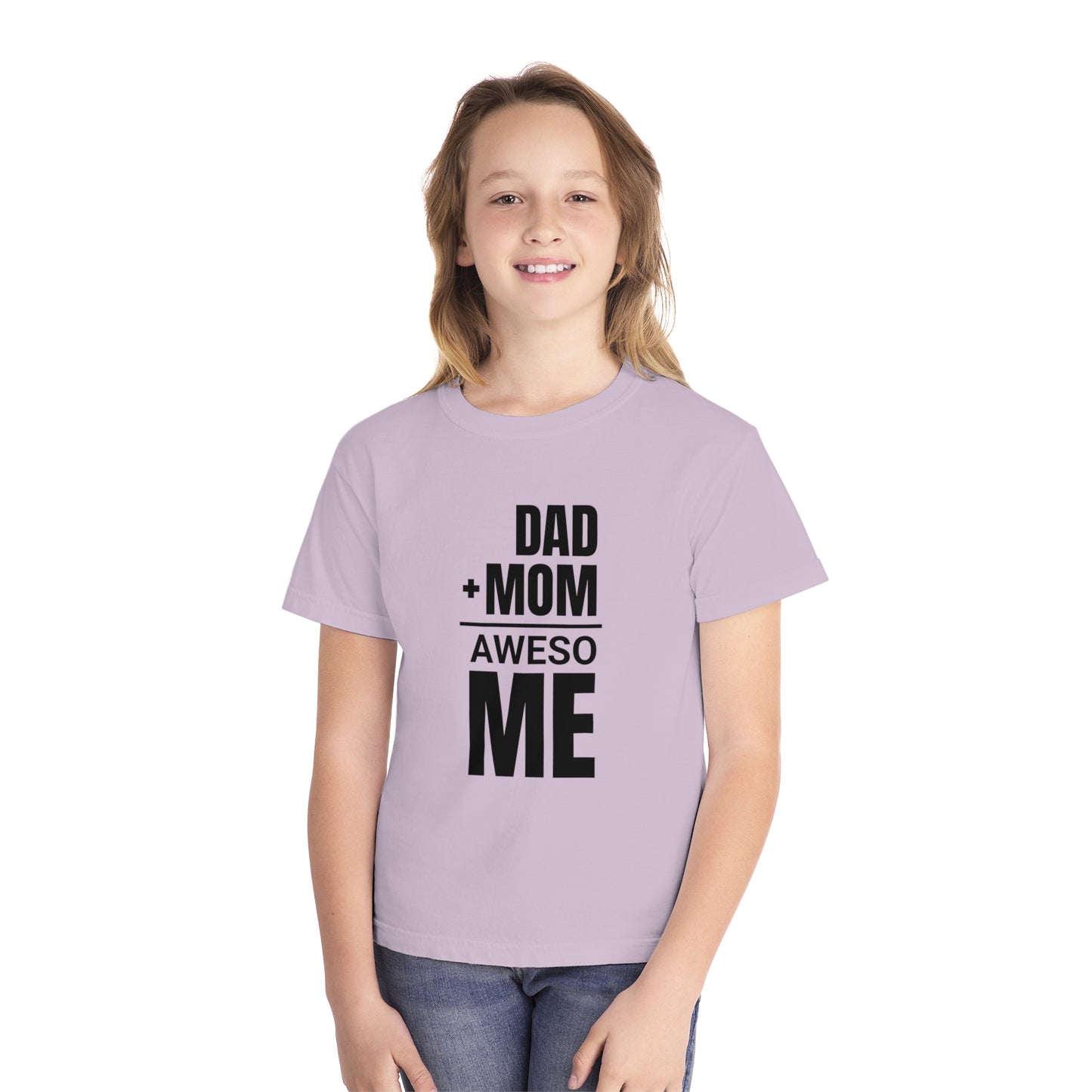Dad + Mom = (Aweso)Me – Funny Math Youth T-Shirt