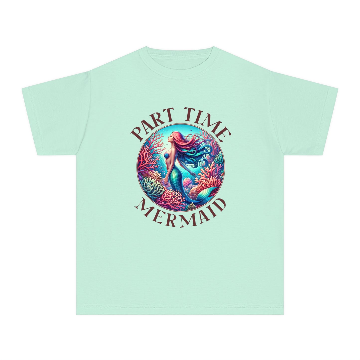 Part-Time Mermaid โ Vintage Ocean Youth T-Shirt
