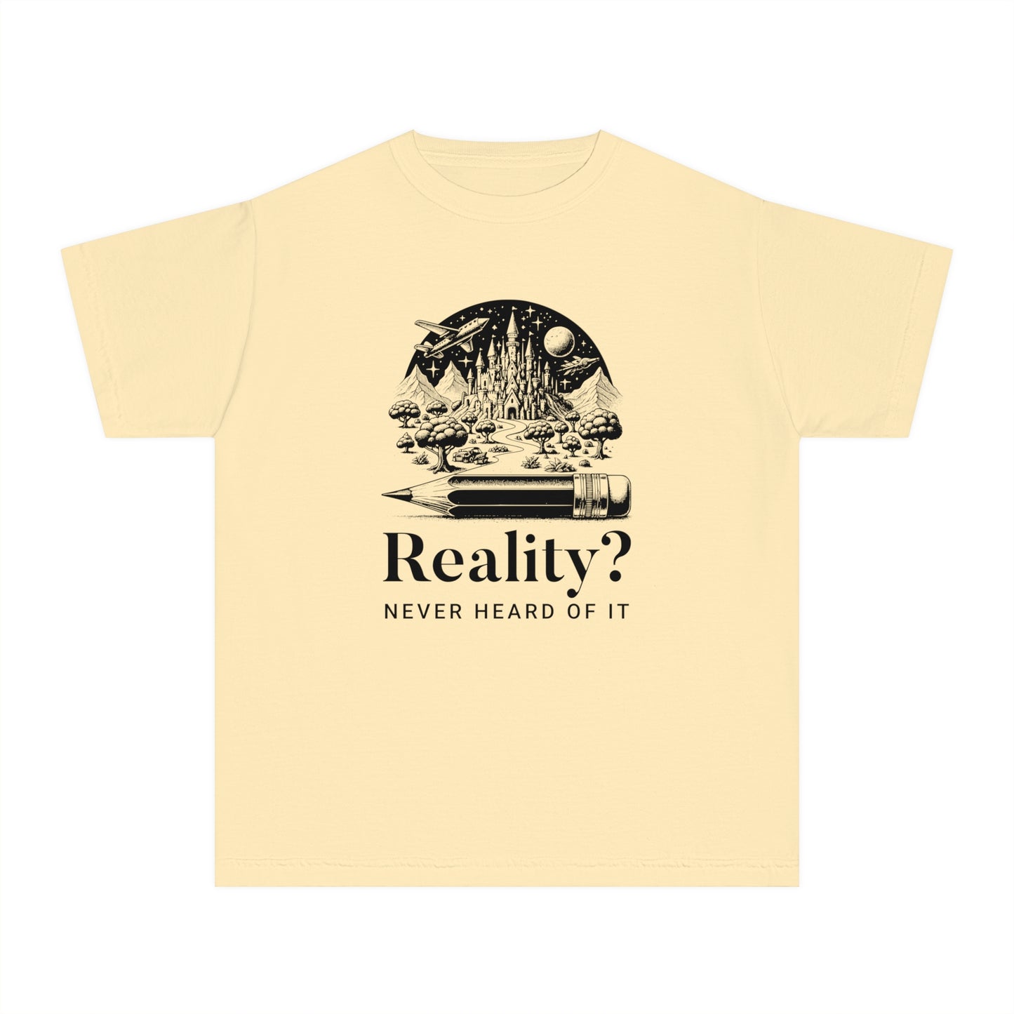 Reality? Never Heard of It – Imaginative Sketch Youth T-Shirt
