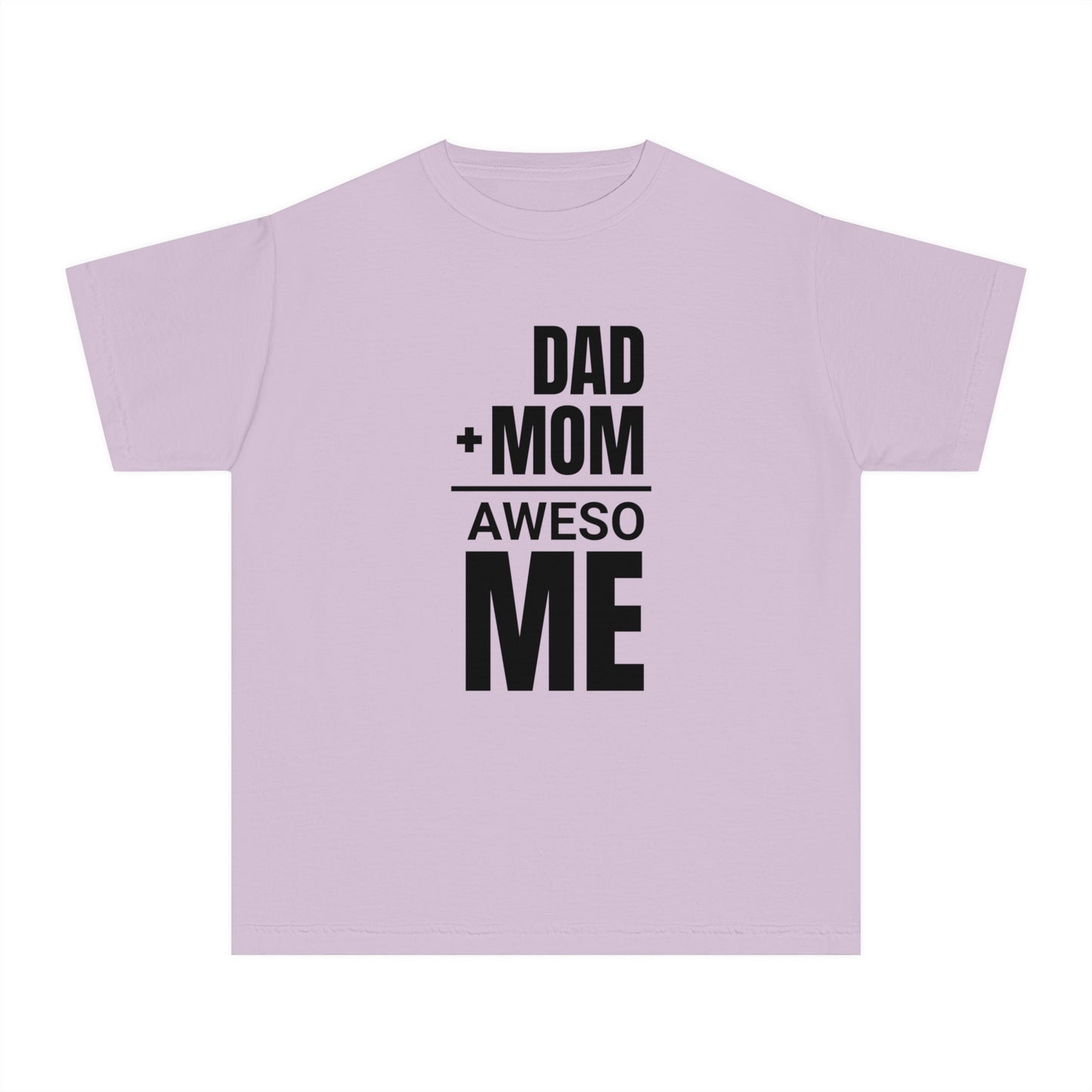 Dad + Mom = (Aweso)Me – Funny Math Youth T-Shirt