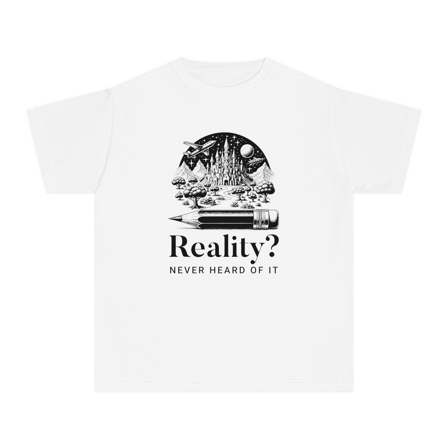 Reality? Never Heard of It – Imaginative Sketch Youth T-Shirt