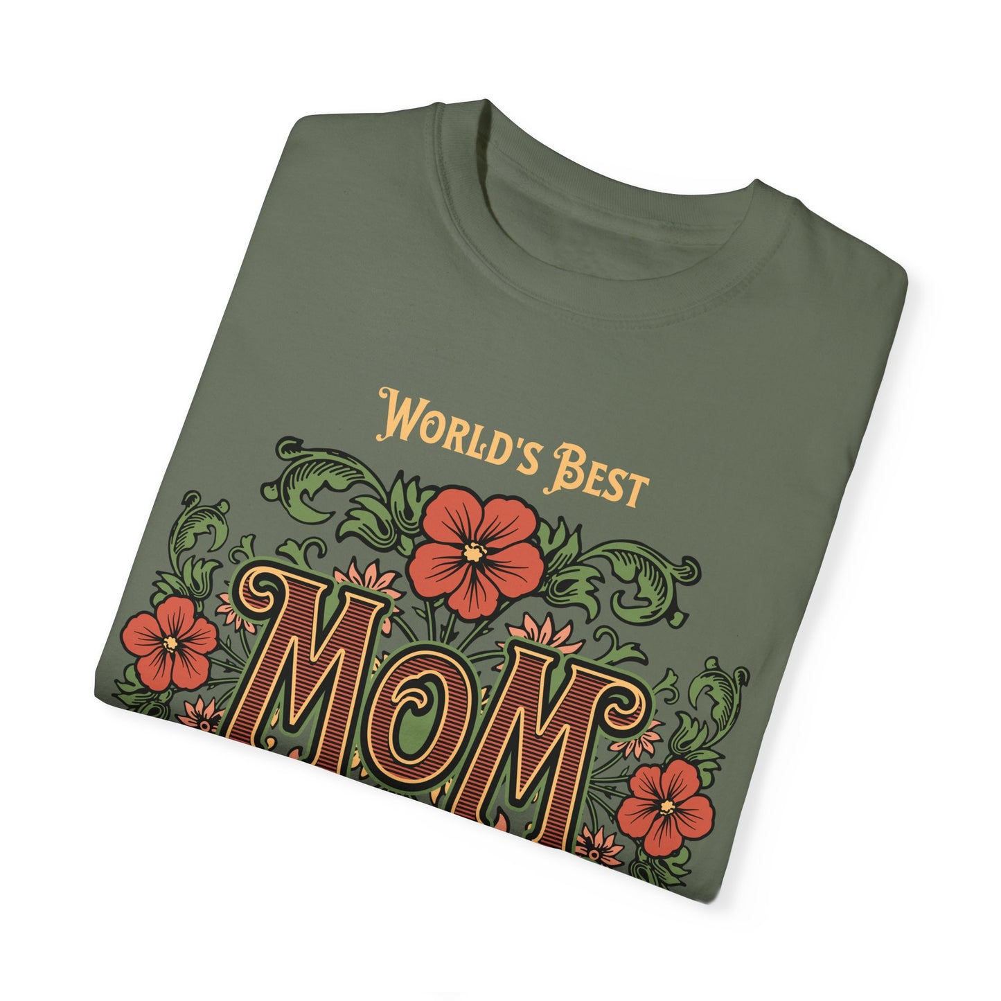 World’s Best Mom | Vintage Floral Comfort Colors® T-Shirt
