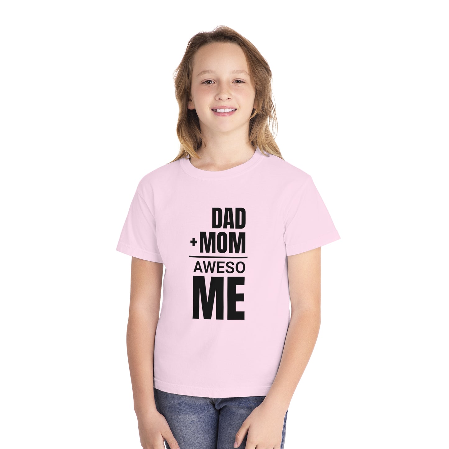 Dad + Mom = (Aweso)Me – Funny Math Youth T-Shirt