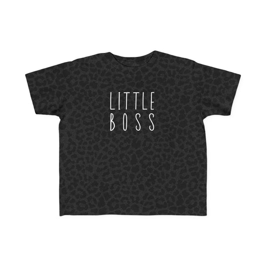Little Boss Toddler T-Shirt - Funny Everyday Wear, Playtime Ready, Family Matching Tee