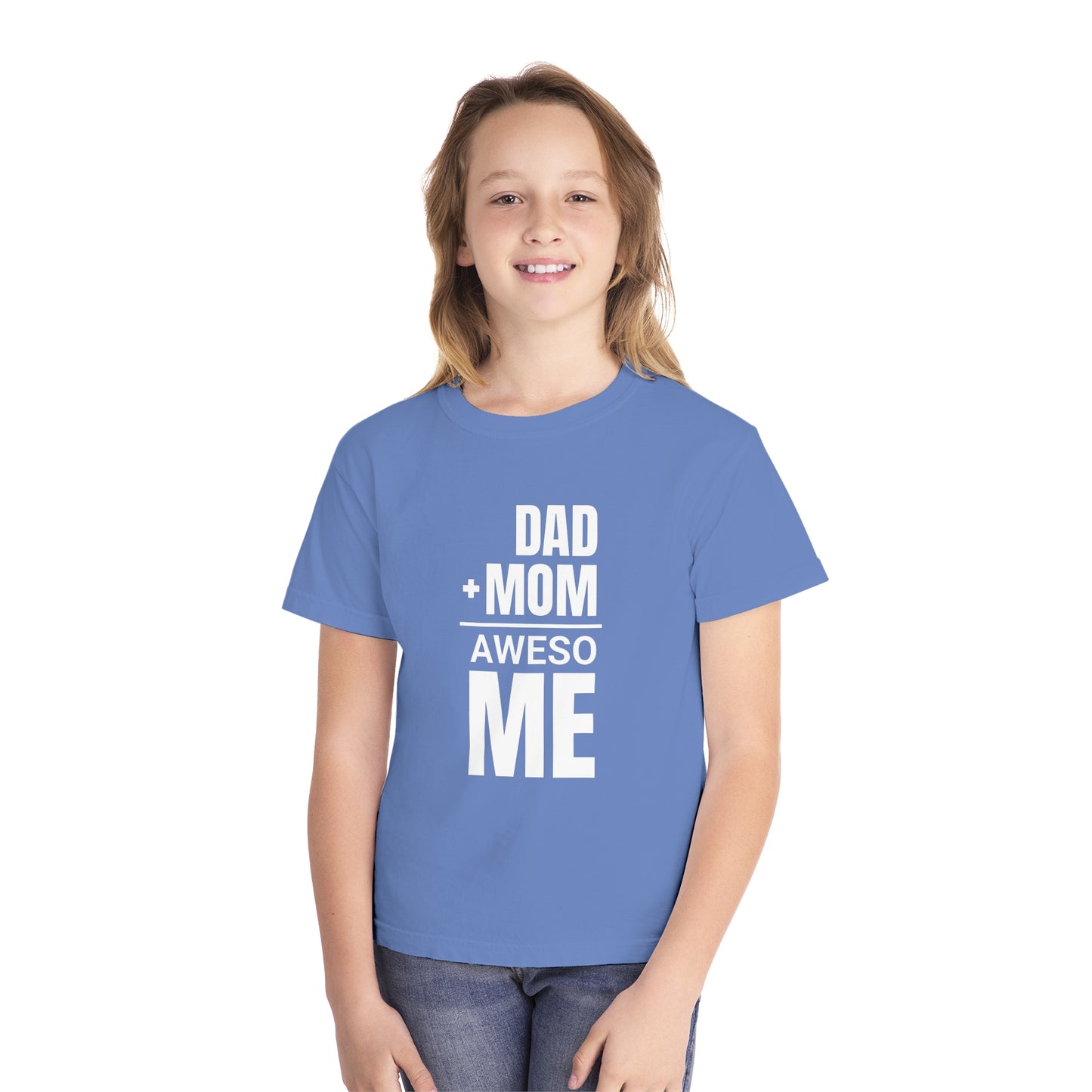 Dad + Mom = (Aweso)Me – Funny Math Youth T-Shirt