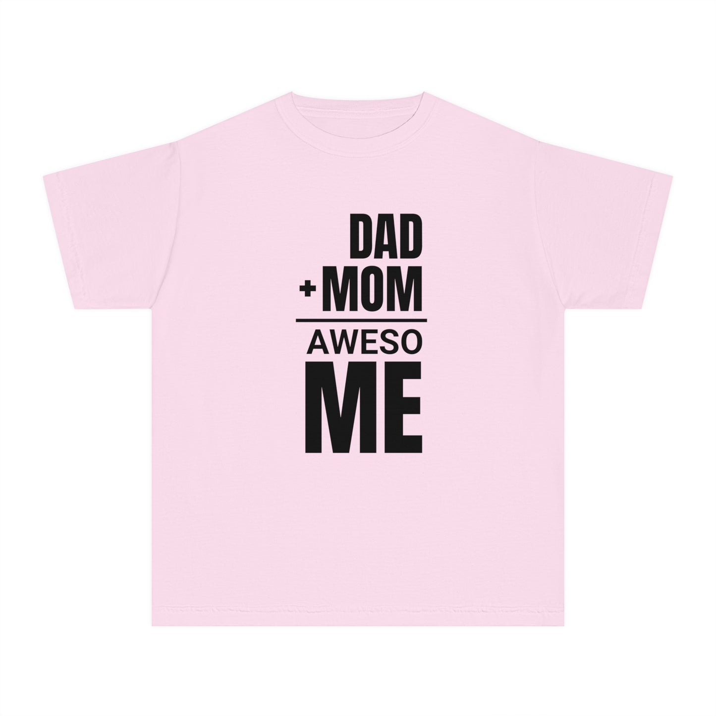 Dad + Mom = (Aweso)Me – Funny Math Youth T-Shirt