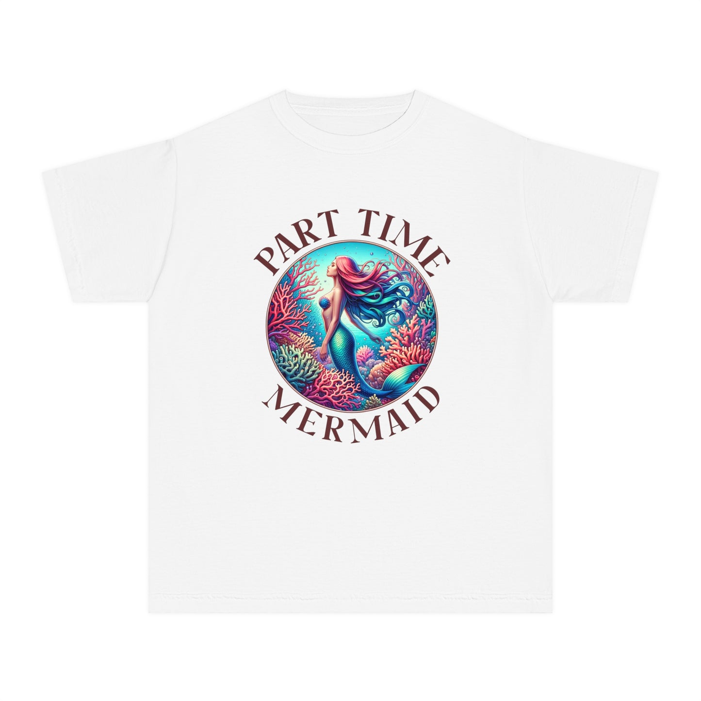 Part-Time Mermaid โ Vintage Ocean Youth T-Shirt