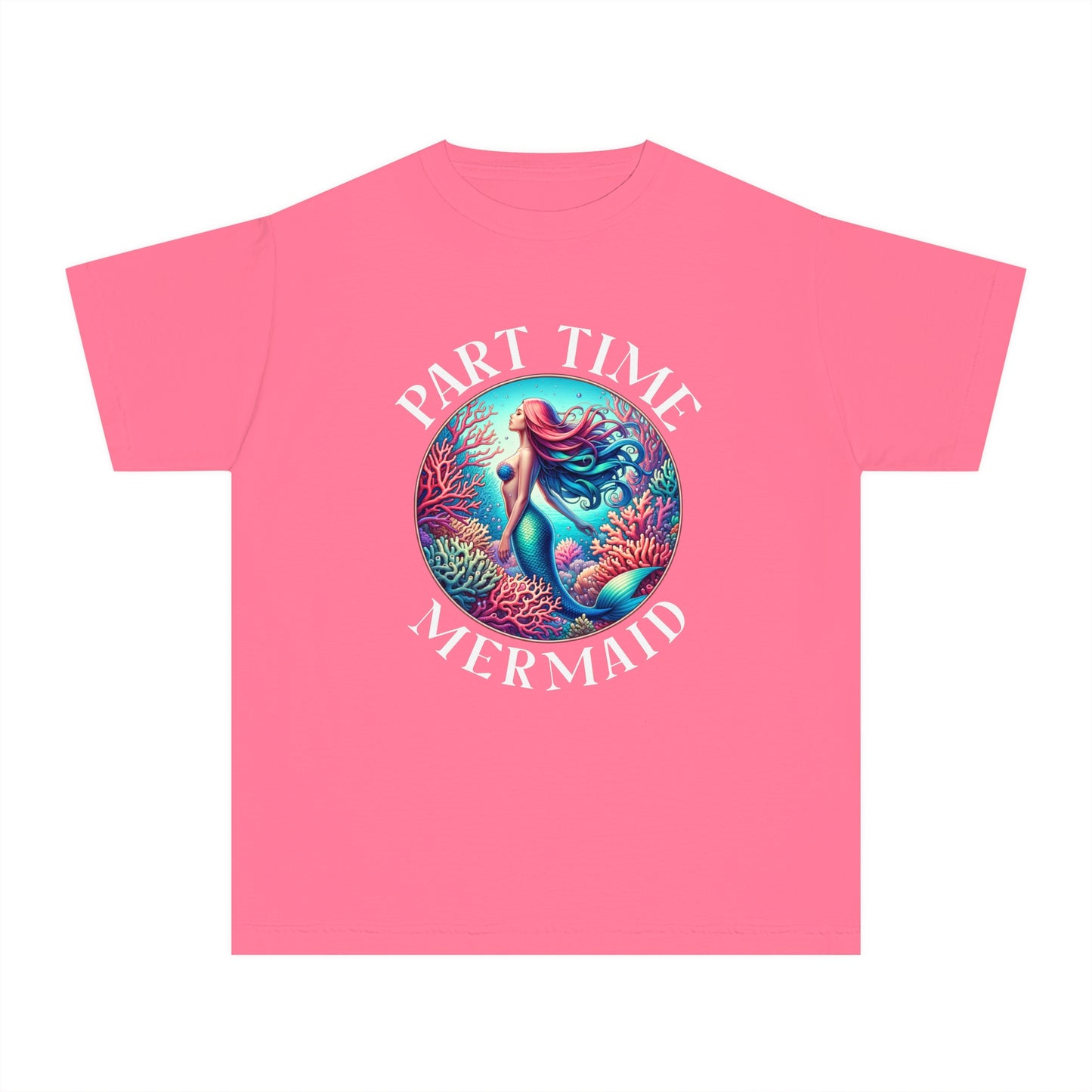 Part-Time Mermaid โ Vintage Ocean Youth T-Shirt