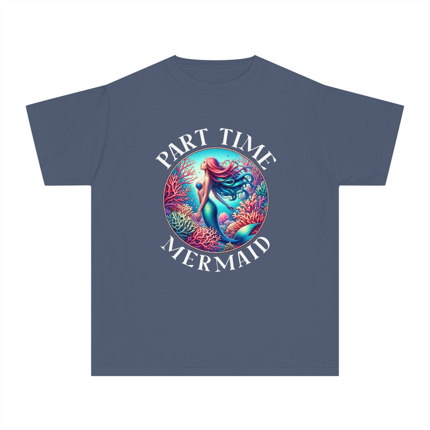 Part-Time Mermaid โ Vintage Ocean Youth T-Shirt