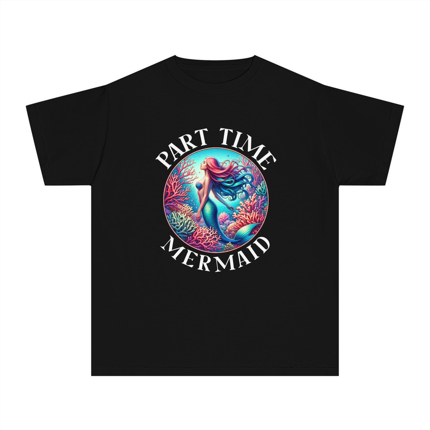 Part-Time Mermaid โ Vintage Ocean Youth T-Shirt