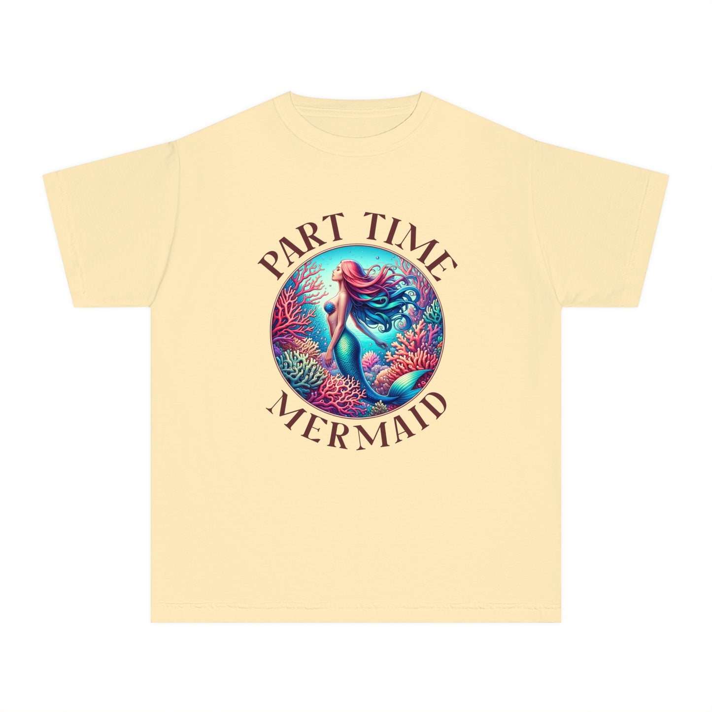Part-Time Mermaid โ Vintage Ocean Youth T-Shirt