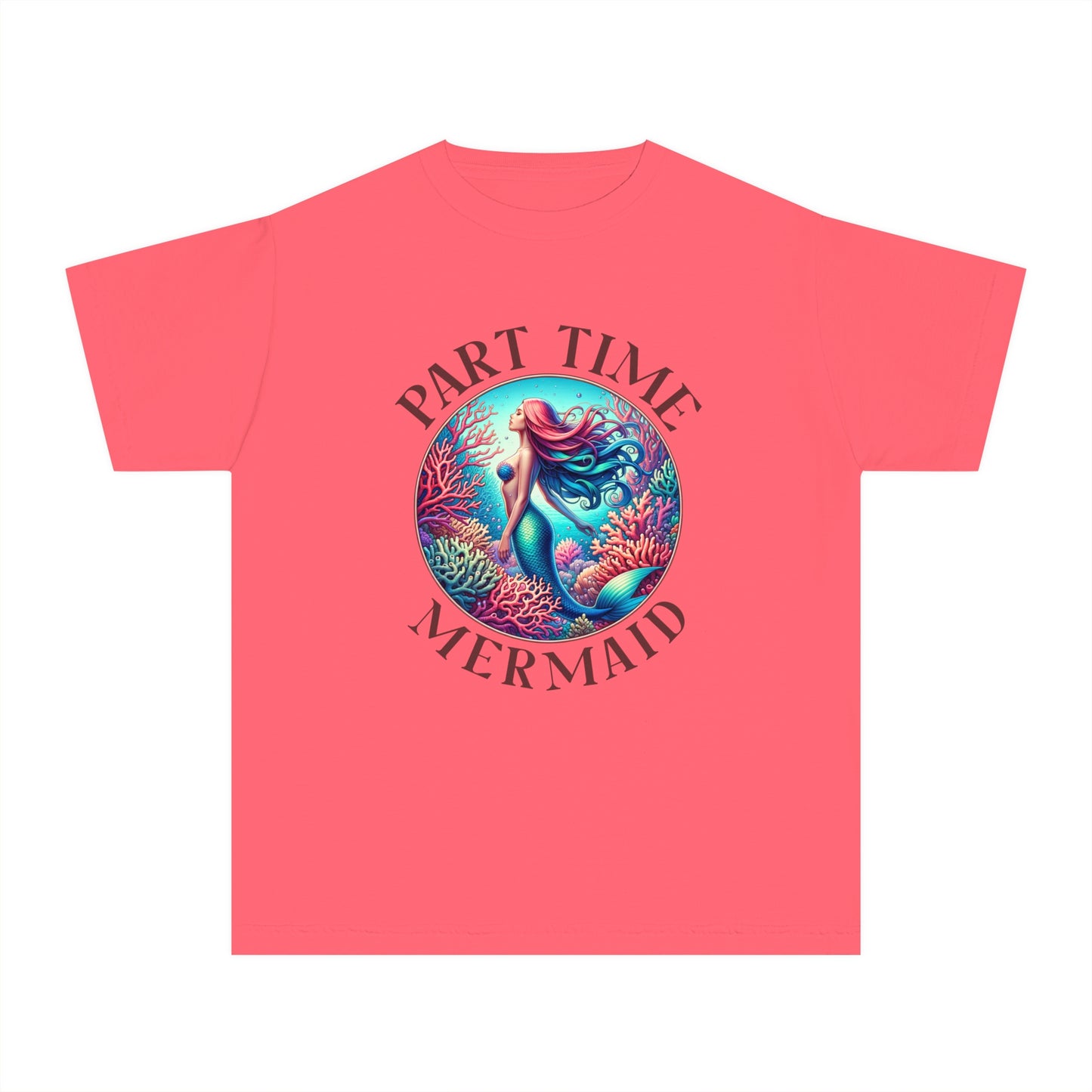 Part-Time Mermaid โ Vintage Ocean Youth T-Shirt