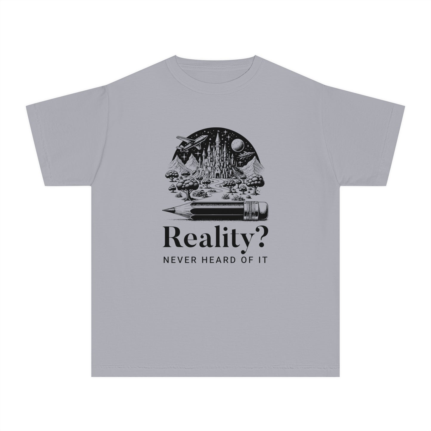 Reality? Never Heard of It – Imaginative Sketch Youth T-Shirt