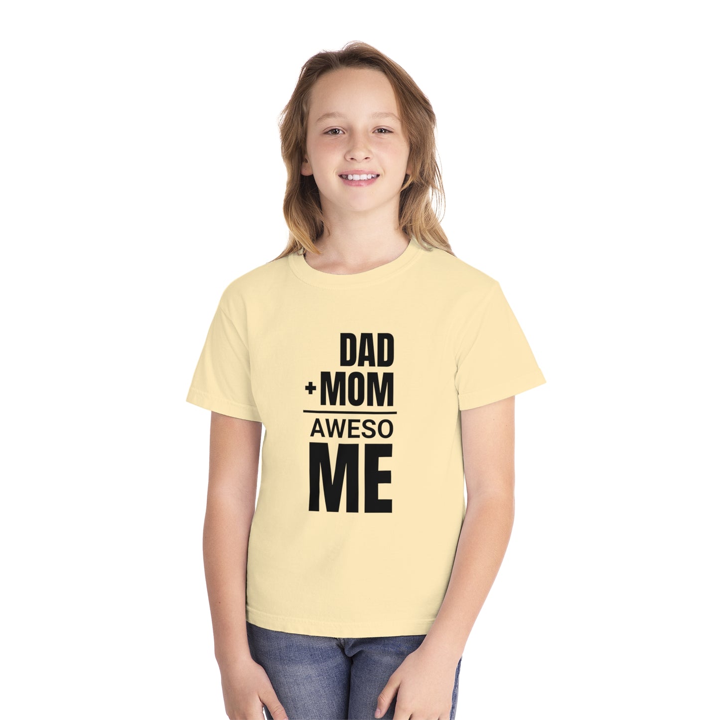 Dad + Mom = (Aweso)Me – Funny Math Youth T-Shirt