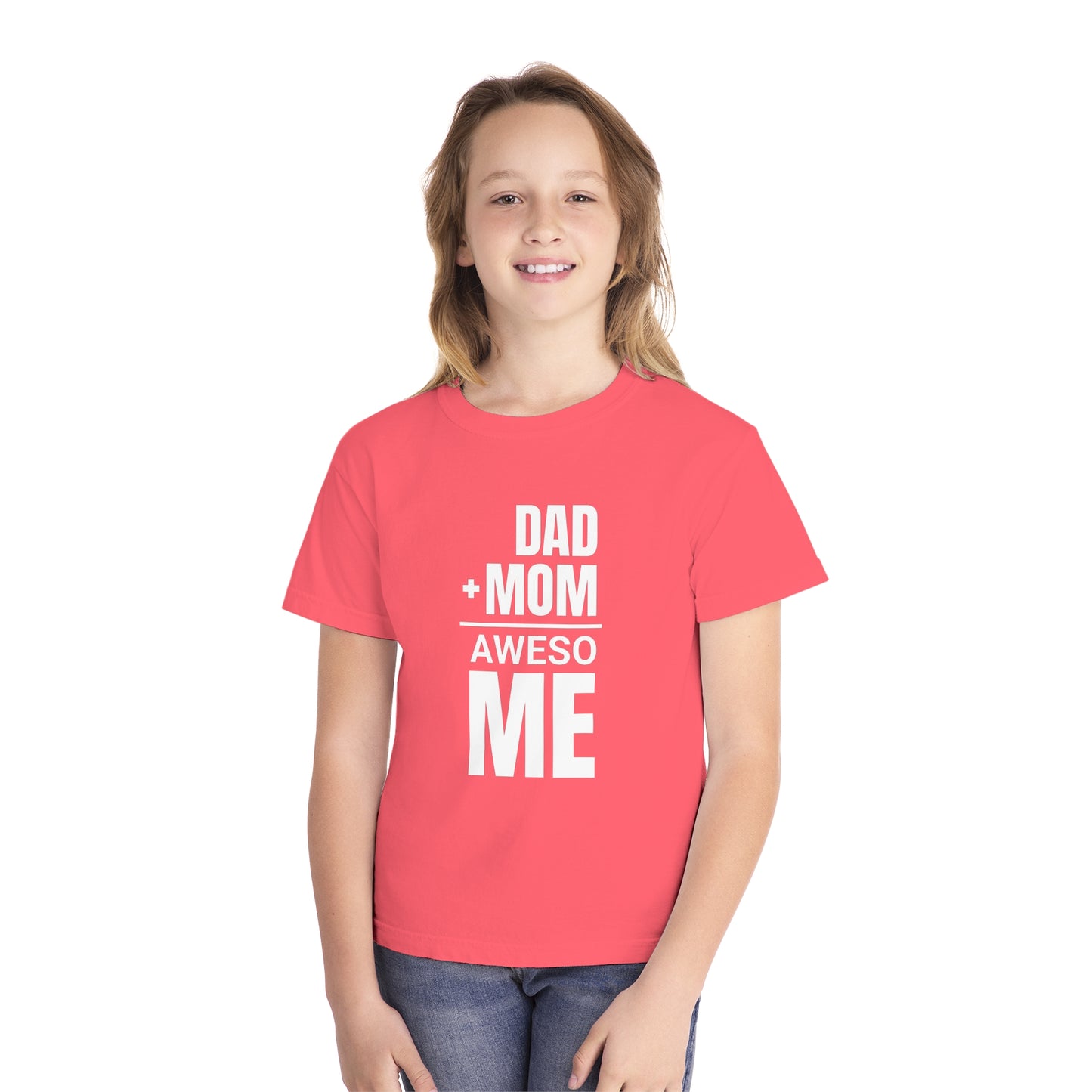 Dad + Mom = (Aweso)Me – Funny Math Youth T-Shirt