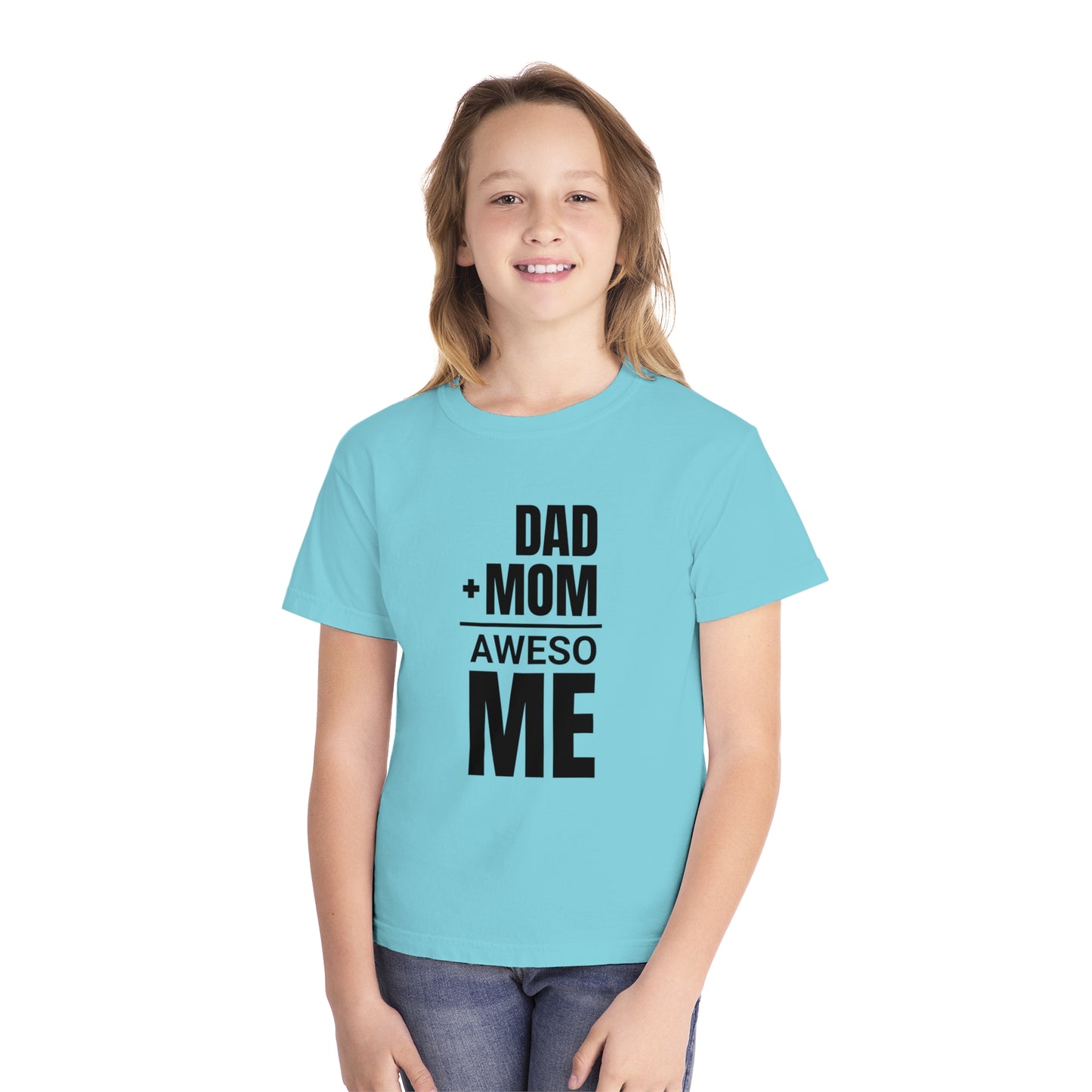Dad + Mom = (Aweso)Me – Funny Math Youth T-Shirt