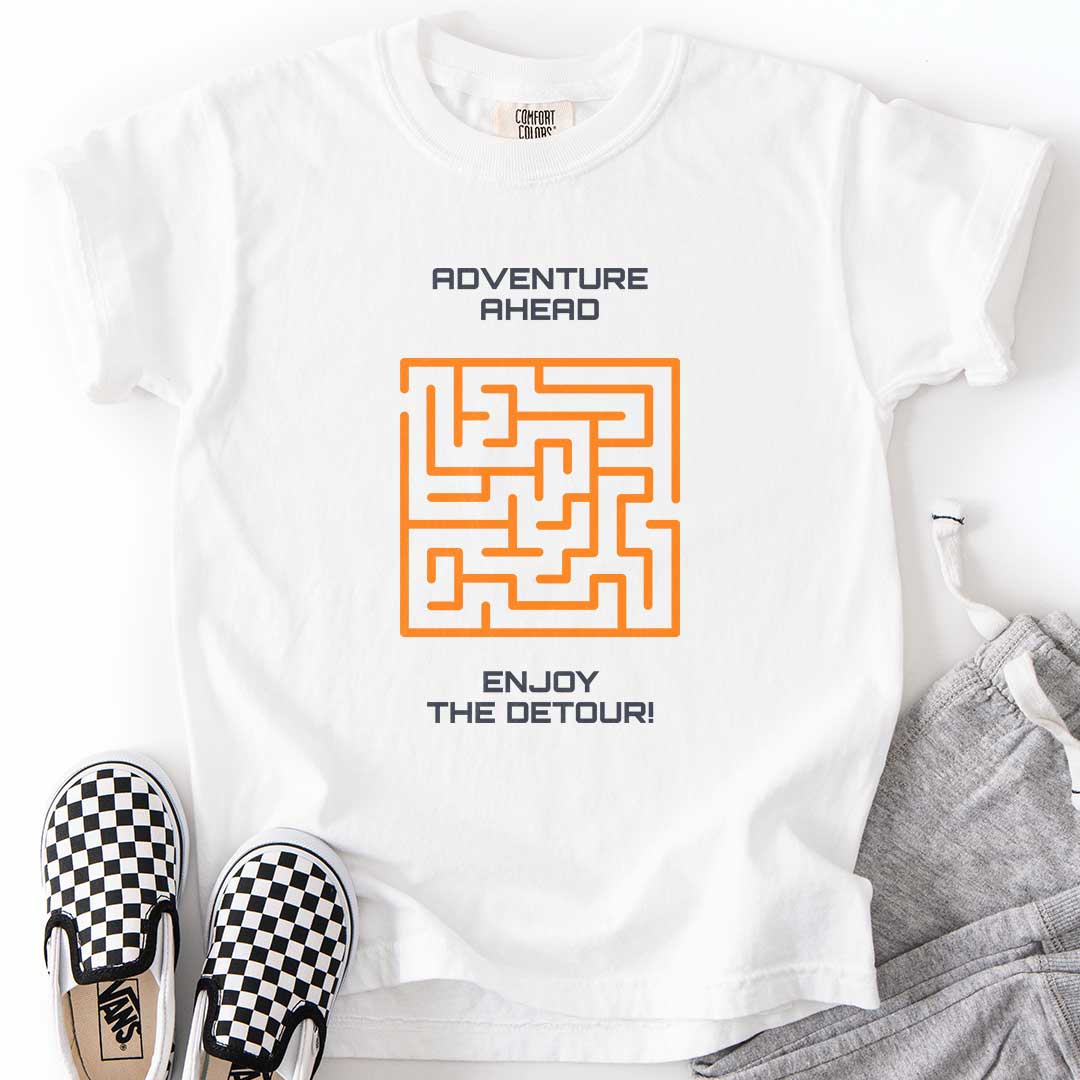 Adventure Ahead – Enjoy the Detour! Maze Youth T-Shirt