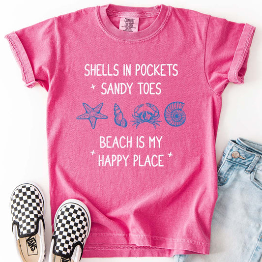 Beach is My Happy Place Youth T-Shirt