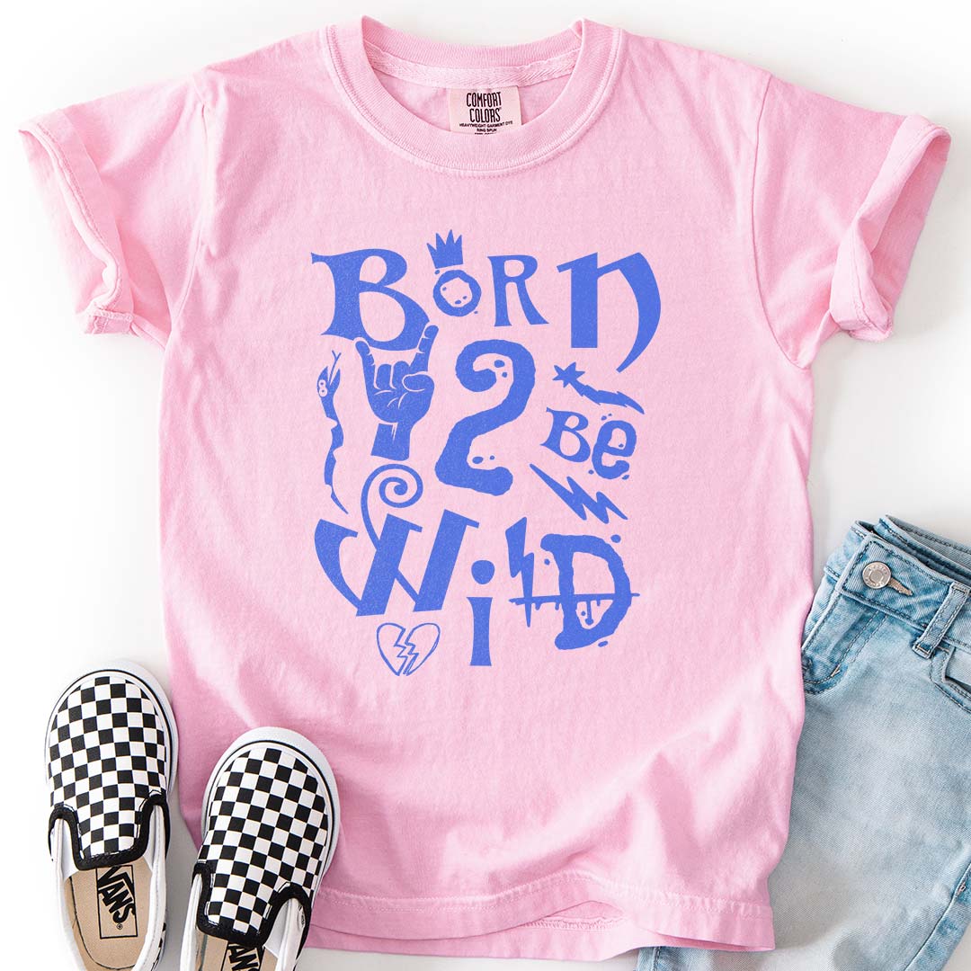 Born 2 Be Wild Youth T-Shirt – Rock-Inspired Tee for Cool Kids