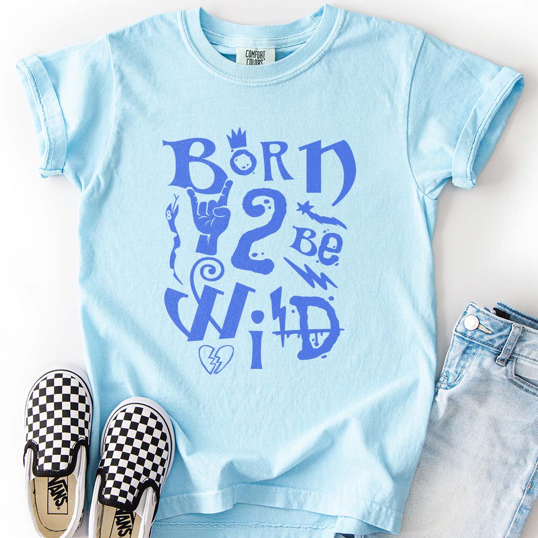 Born 2 Be Wild Youth T-Shirt – Rock-Inspired Tee for Cool Kids