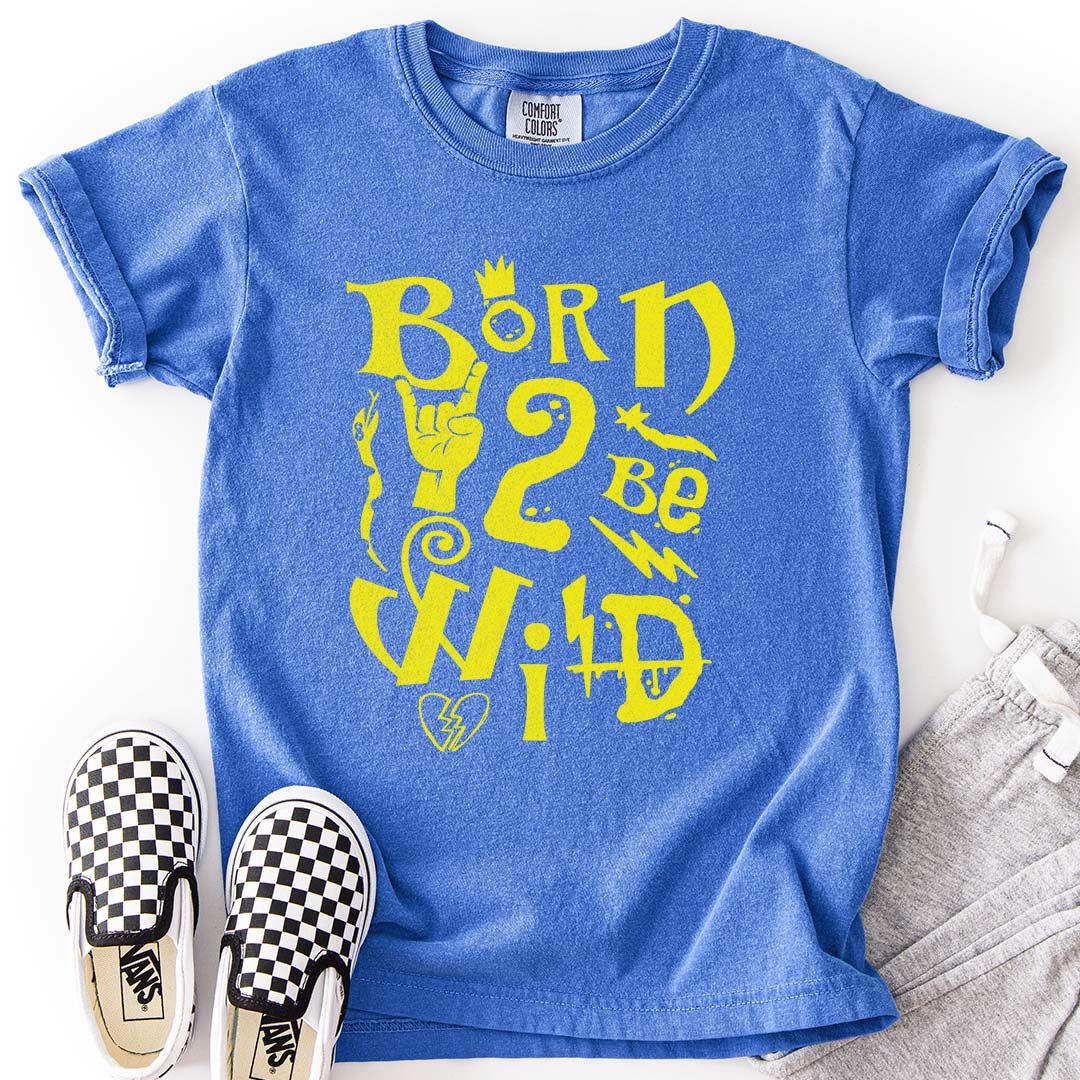 Born 2 Be Wild Youth T-Shirt – Rock-Inspired Tee for Cool Kids