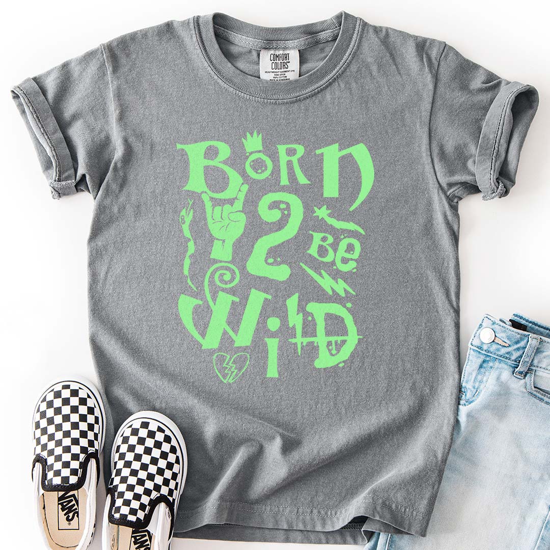 Born 2 Be Wild Youth T-Shirt – Rock-Inspired Tee for Cool Kids