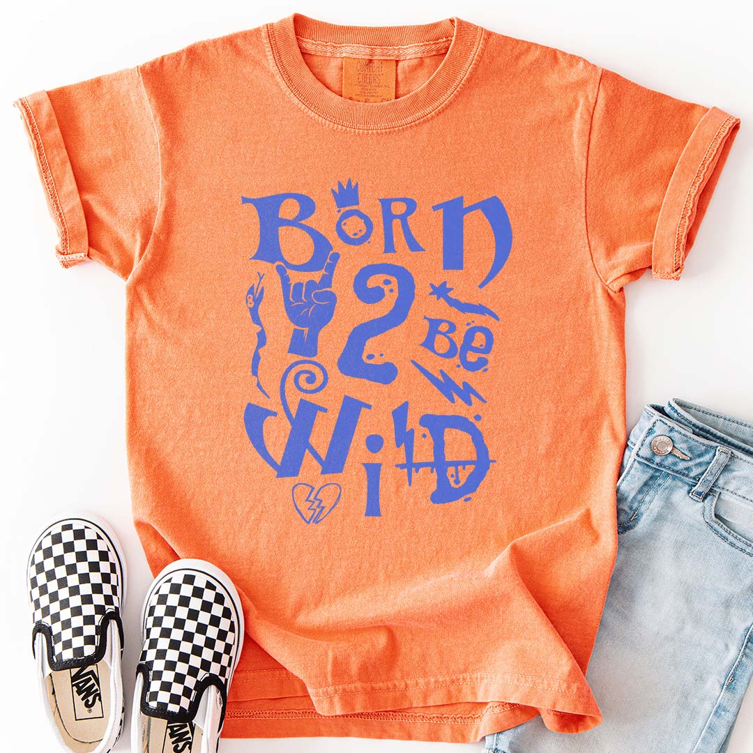 Born 2 Be Wild Youth T-Shirt – Rock-Inspired Tee for Cool Kids