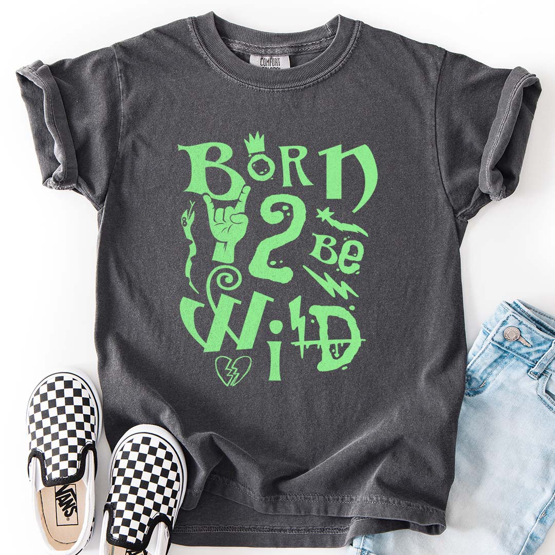 Born 2 Be Wild Youth T-Shirt – Rock-Inspired Tee for Cool Kids