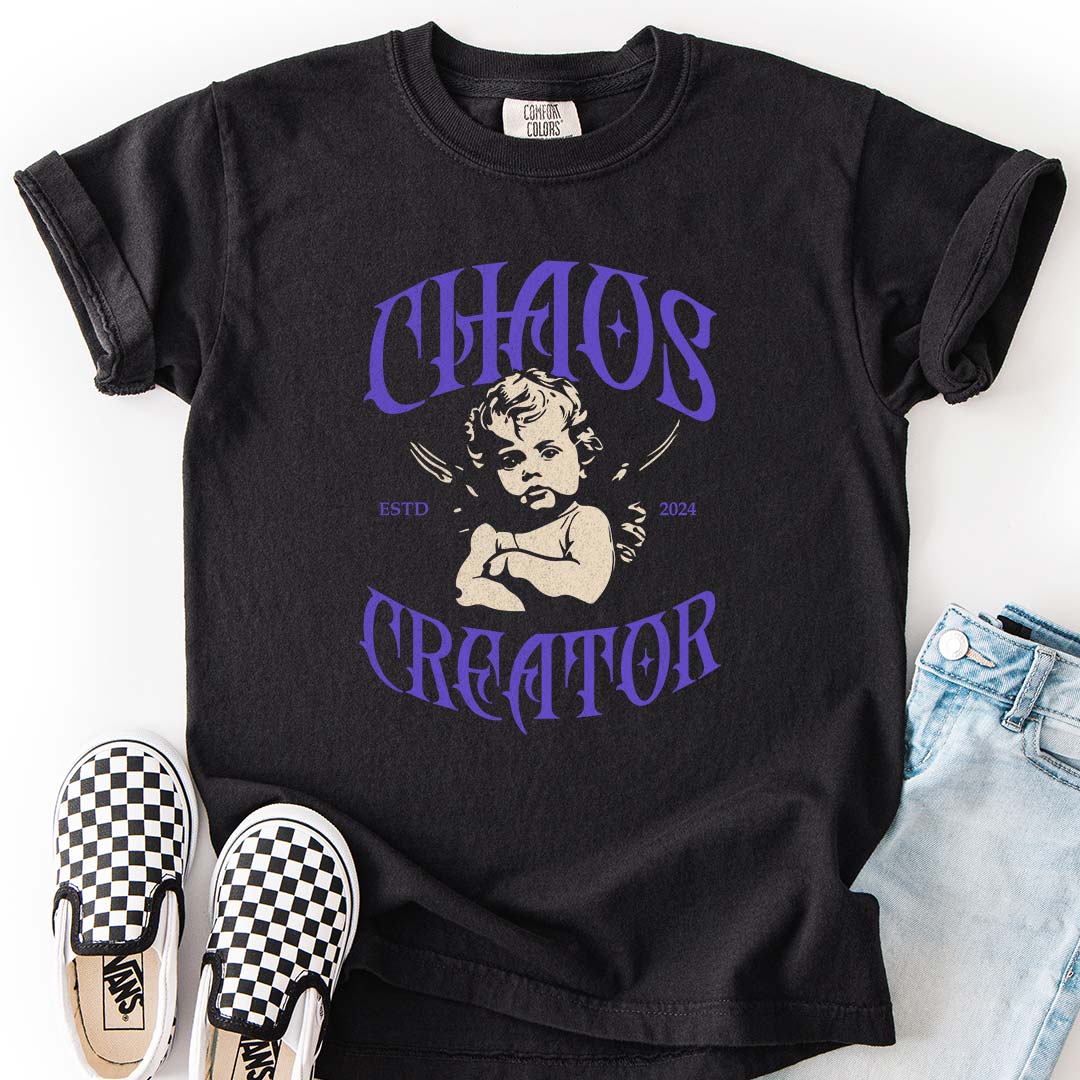 Chaos Creator T-Shirt – Personalized Playful Youth Tee