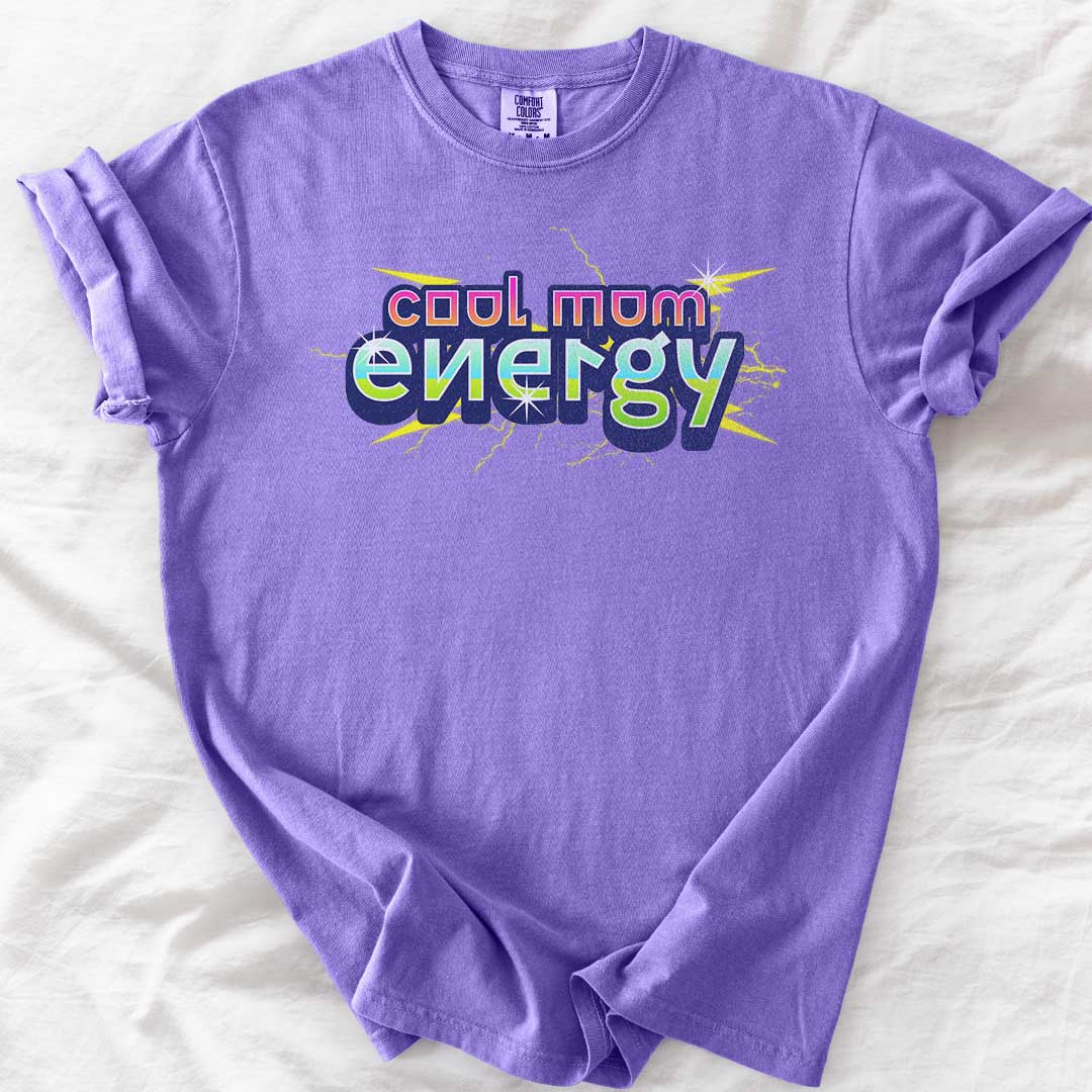Cool Mom Energy – Retro Game-Inspired Comfort Colors® T-Shirt