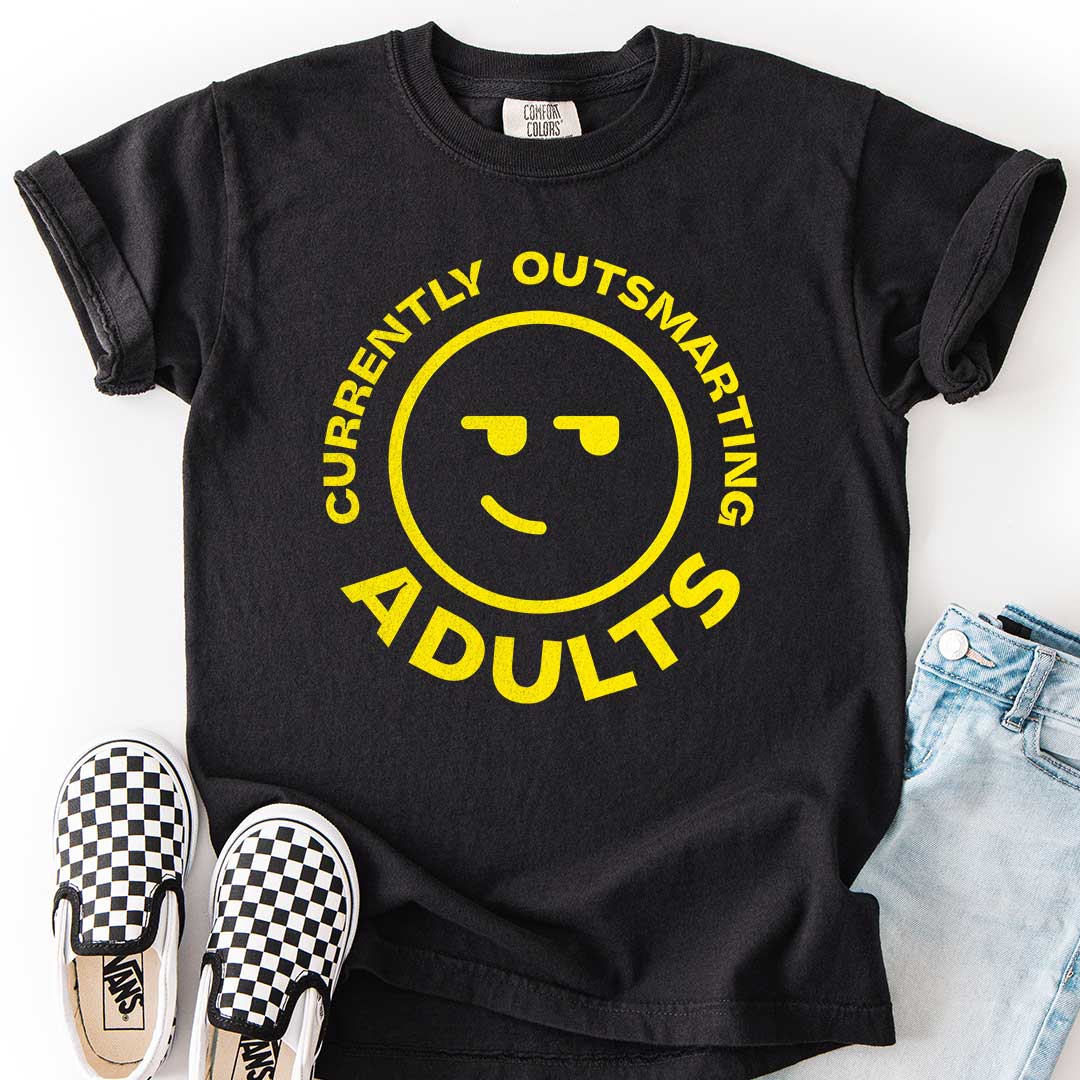 Currently Outsmarting Adults T-Shirt for Clever Kids