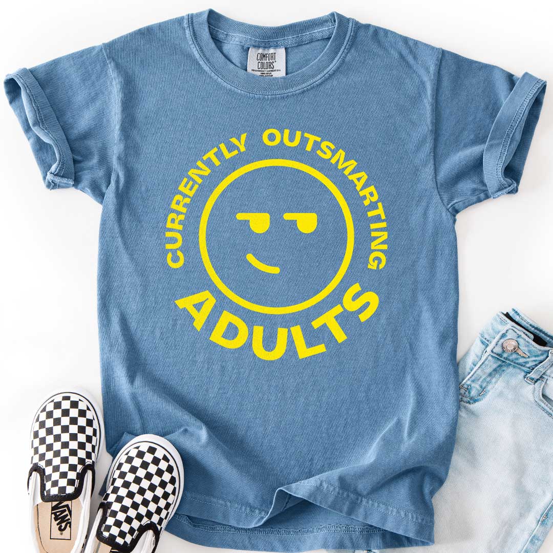 Currently Outsmarting Adults T-Shirt for Clever Kids