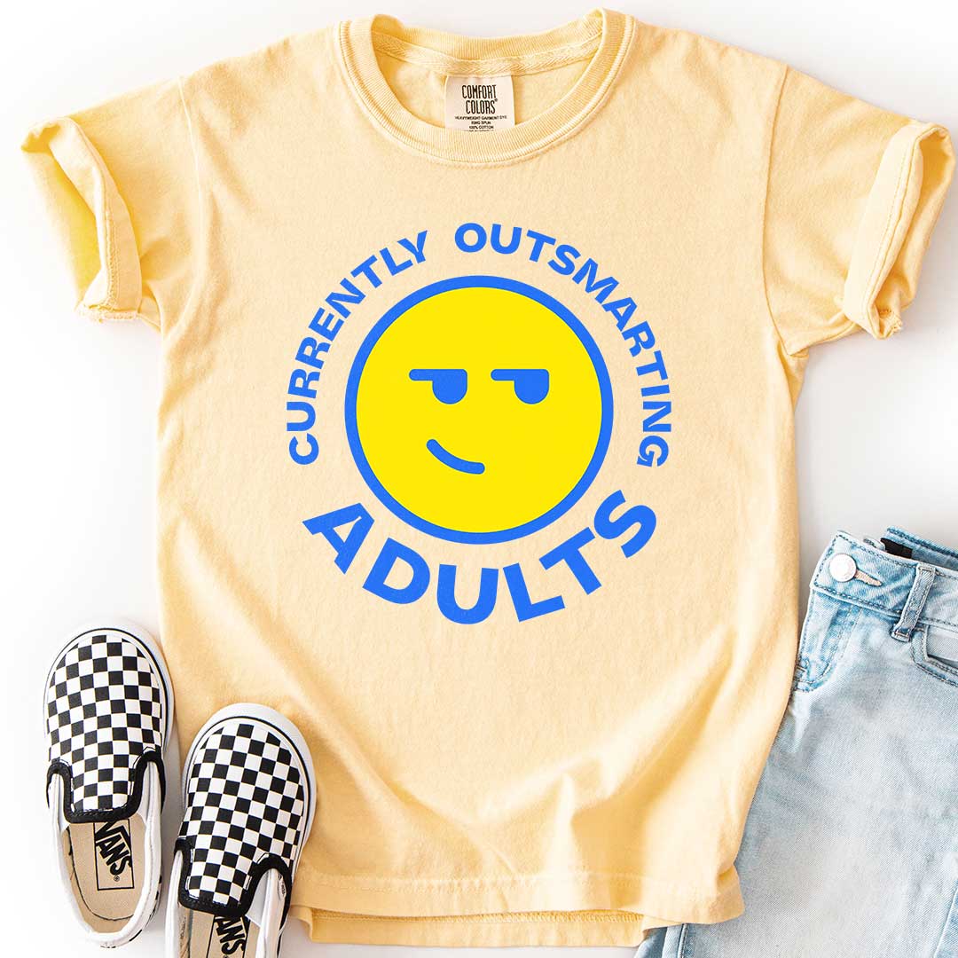 Currently Outsmarting Adults T-Shirt for Clever Kids