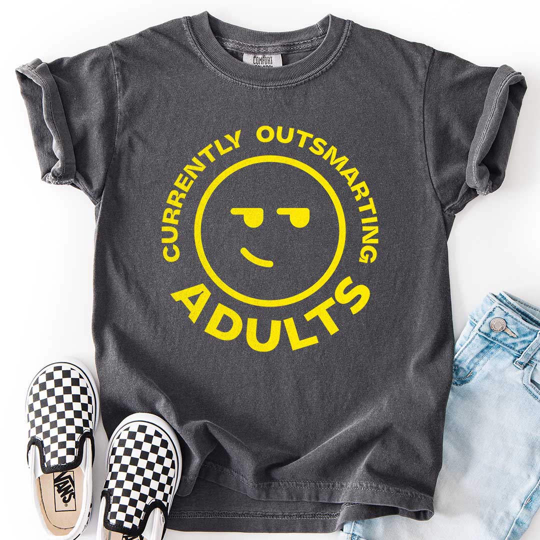 Currently Outsmarting Adults T-Shirt for Clever Kids