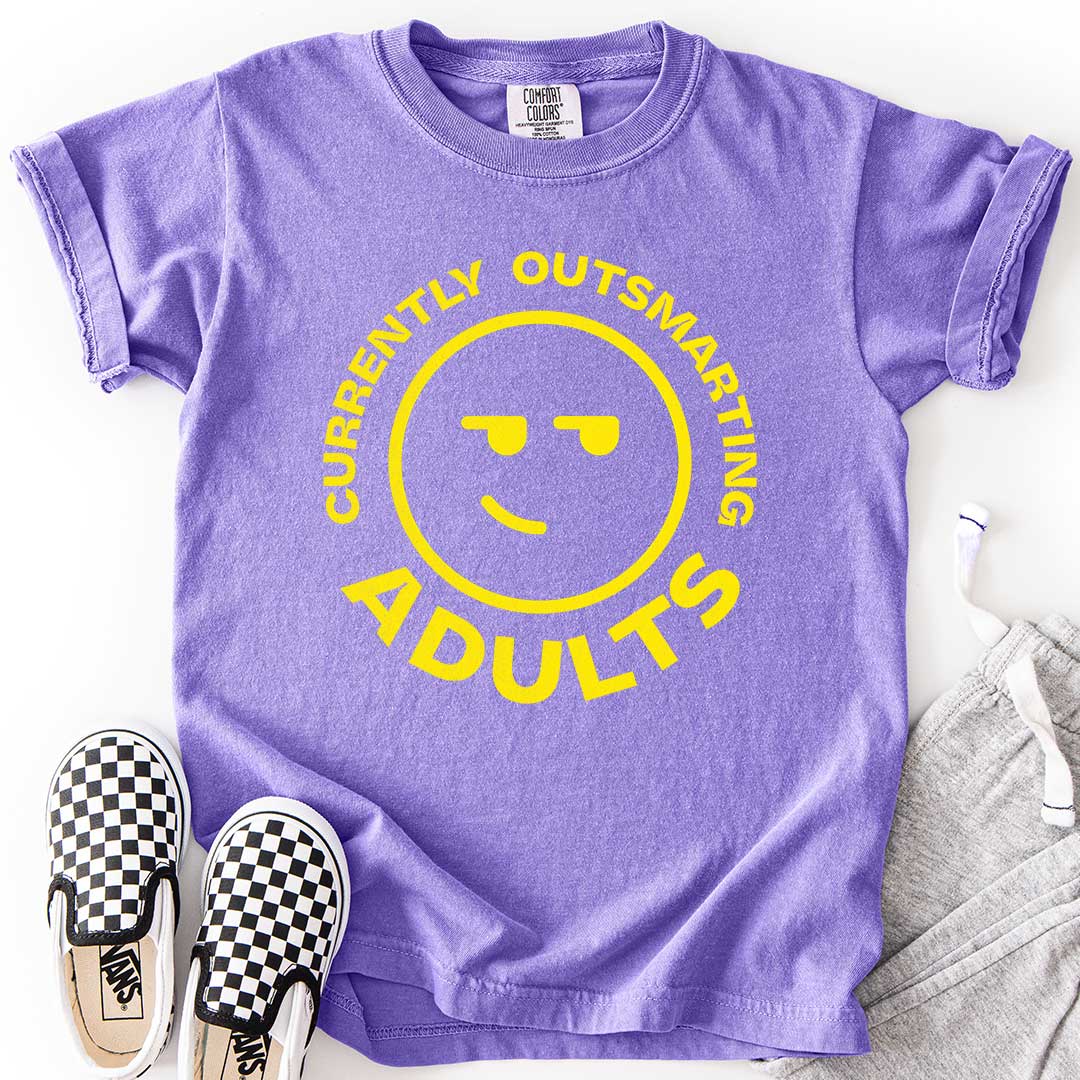 Currently Outsmarting Adults T-Shirt for Clever Kids