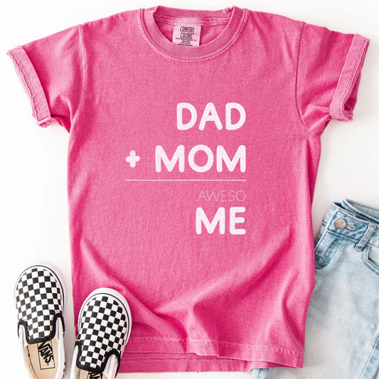 Dad + Mom = awesoME Cute Math T-Shirt