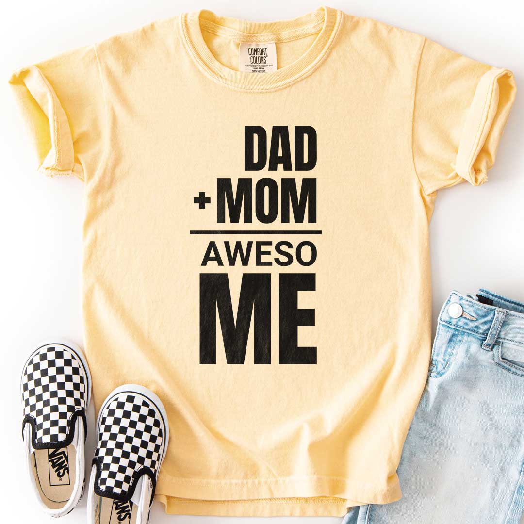 Dad + Mom = (Aweso)Me – Funny Math Youth T-Shirt