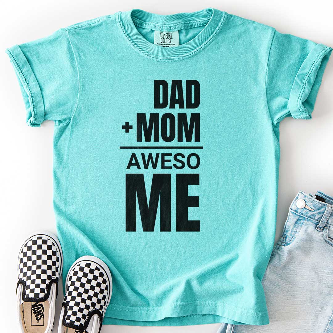 Dad + Mom = (Aweso)Me – Funny Math Youth T-Shirt