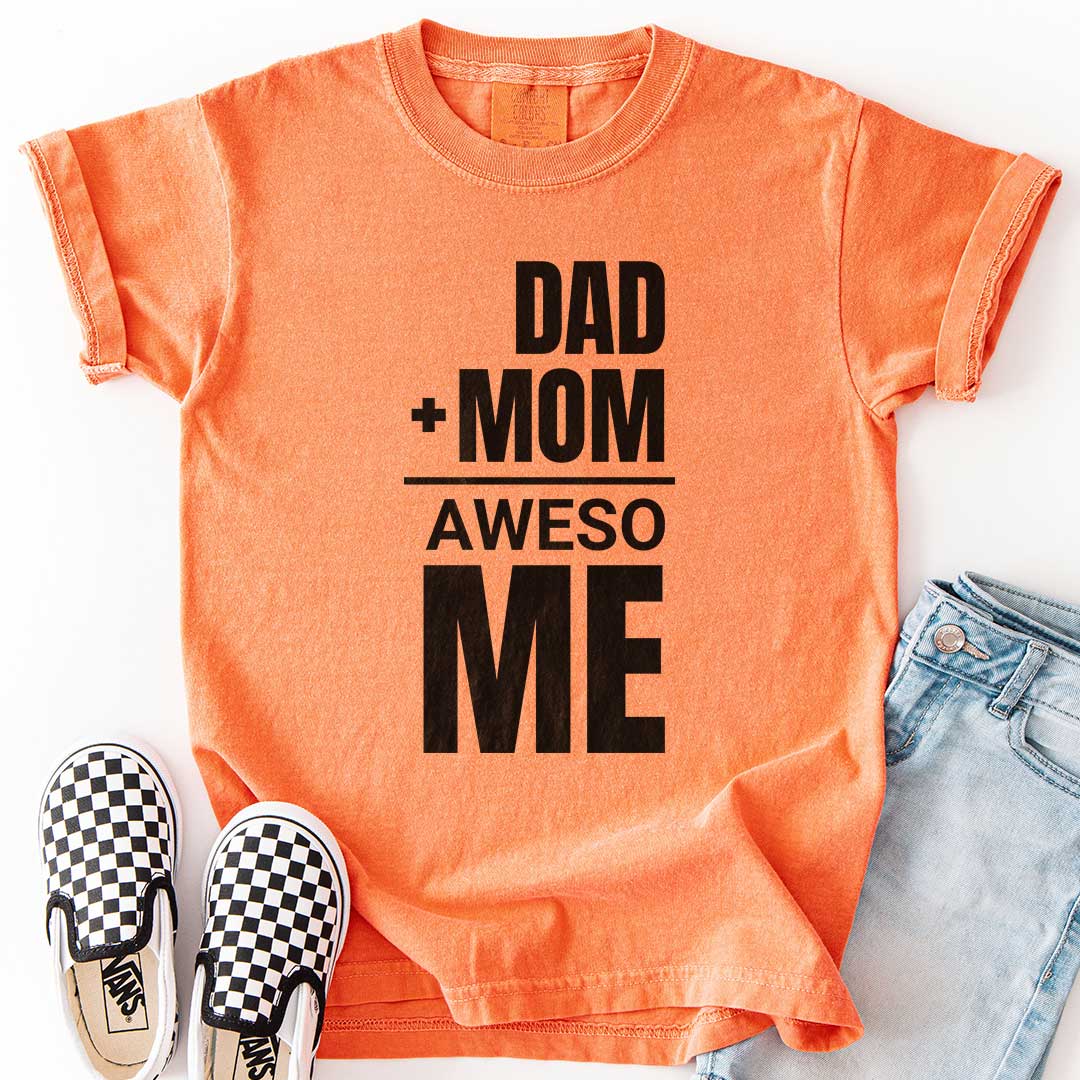 Dad + Mom = (Aweso)Me – Funny Math Youth T-Shirt