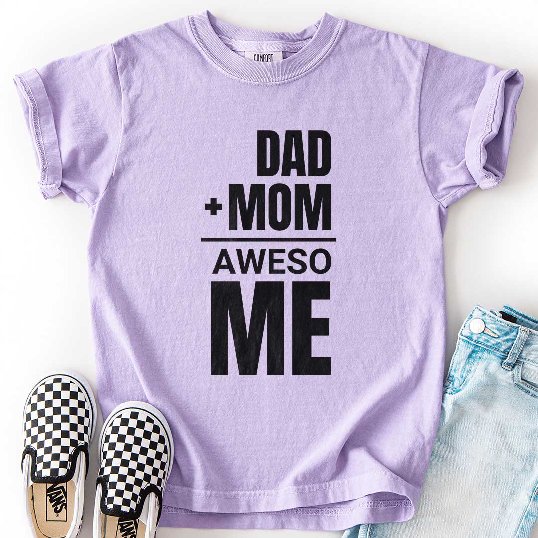 Dad + Mom = (Aweso)Me – Funny Math Youth T-Shirt