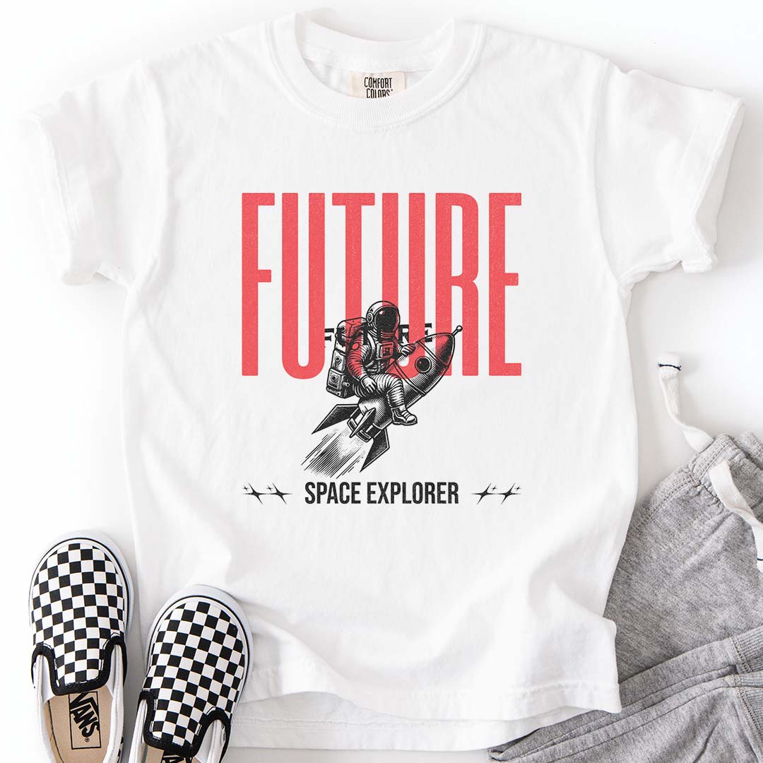 Future Space Explorer – Astronaut Rocket Youth T-Shirt