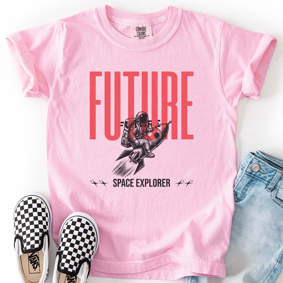 Future Space Explorer – Astronaut Rocket Youth T-Shirt