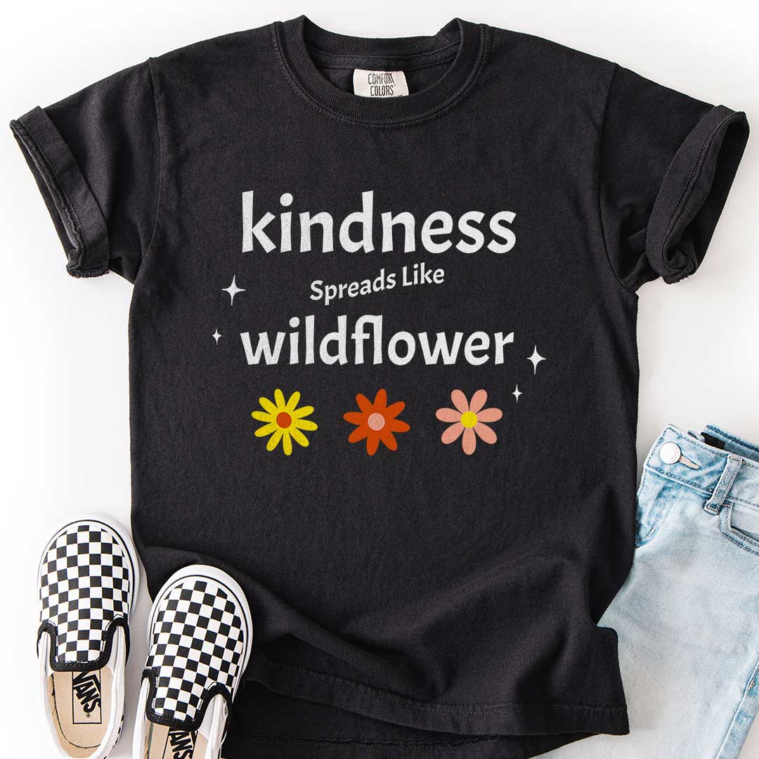 Kindness Spreads Like Wildflower Youth Tee