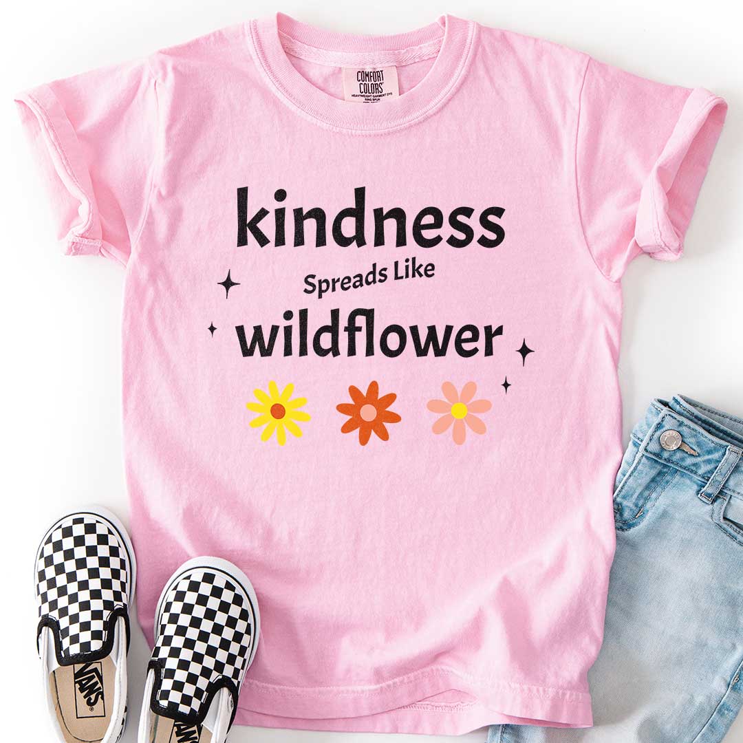 Kindness Spreads Like Wildflower Youth Tee