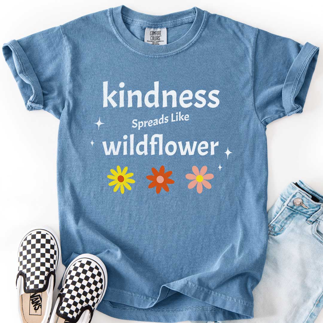Kindness Spreads Like Wildflower Youth Tee